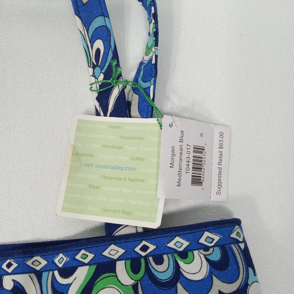 VERA BRADLEY Mediterranean Blue Medium Shoulderbag *NWT - Picture 10 of 14